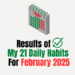February 2025 Habits Results: The Romance Month Got a New Name – Nullification